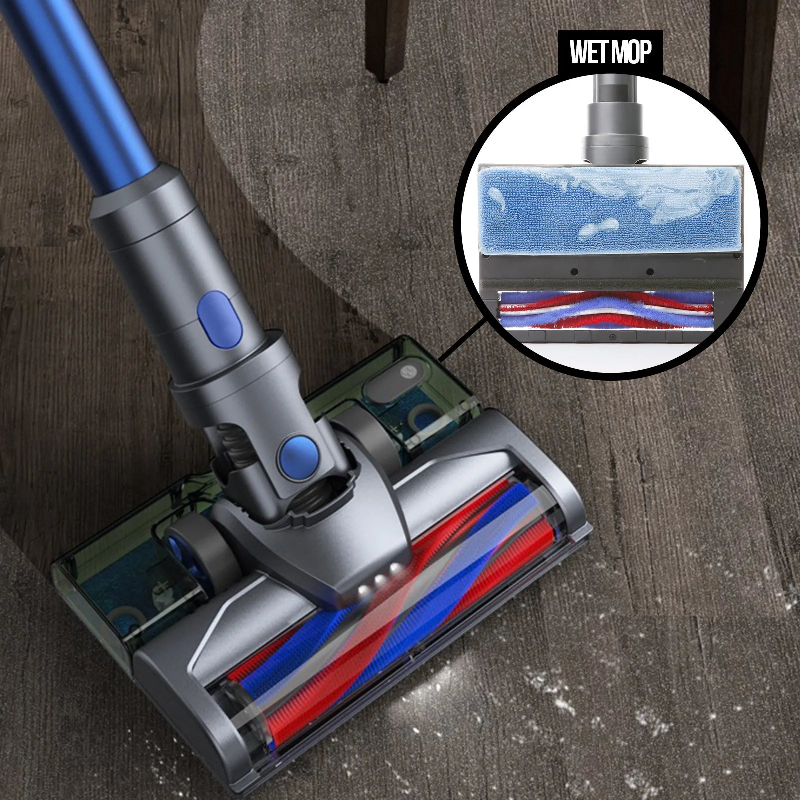Aspirateur Wash Pro Air Max 15 :Deluxe SANS Fil + Serpillère avec réservoir d'eau