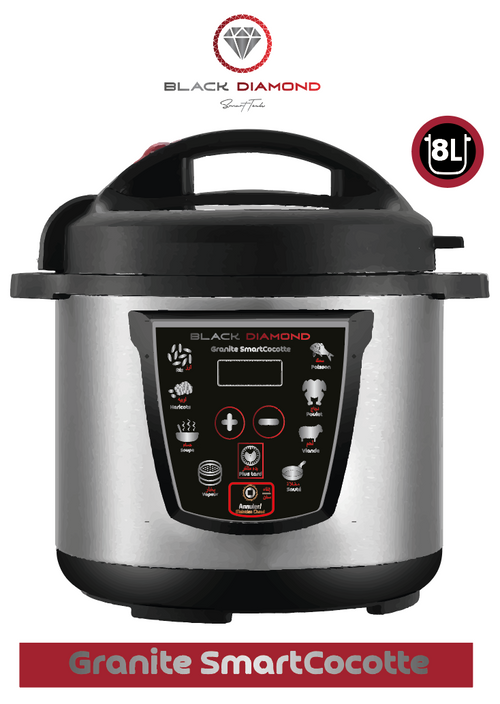 8L MAXI GRANITE SMART COCOTTE électrique : l'Autocuiseur 5 en 1