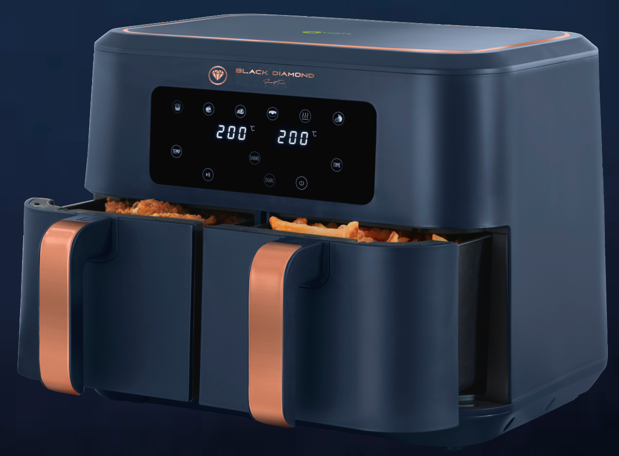 Air fryer "Midnight blue & Rose Gold" 8.5 litres