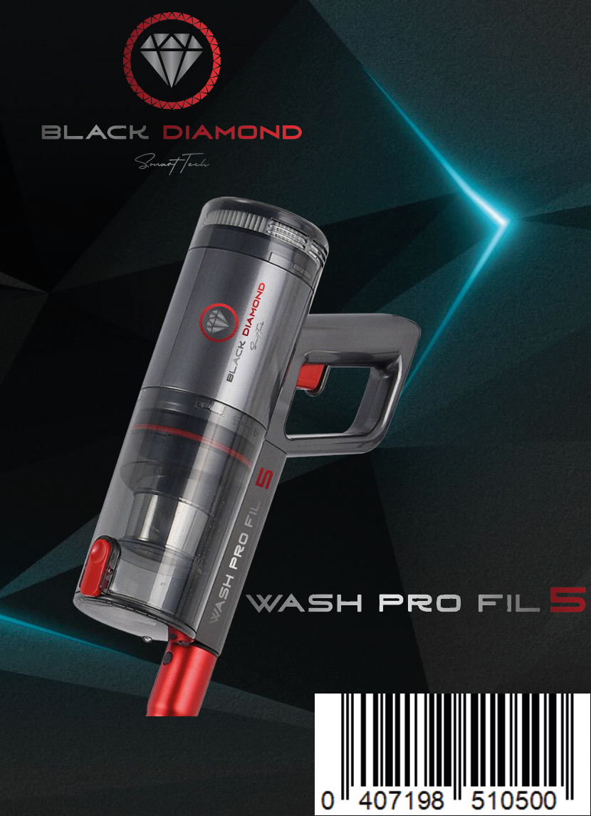 Aspirateur Wash Pro Fil 5 : AVEC fil + Serpillère avec réservoir d'eau