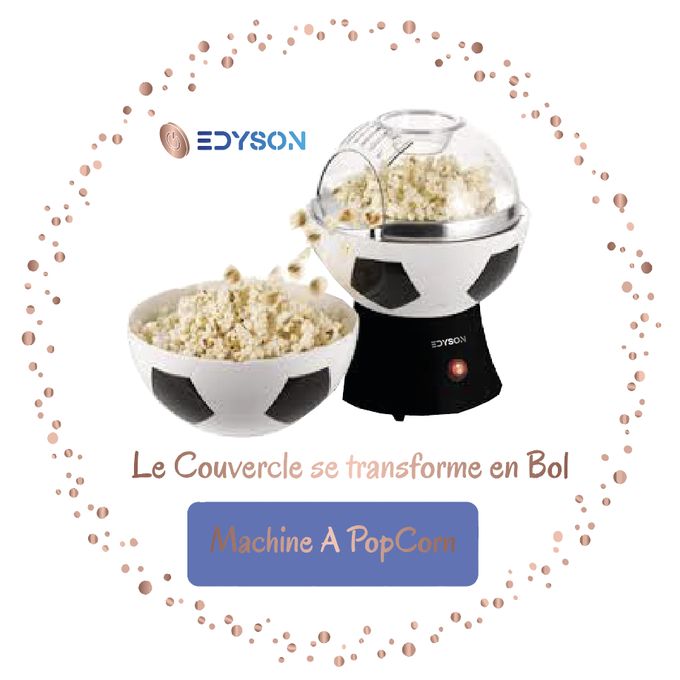 MACHINE À POP CORN "FOOTBALL POPPER XL" AVEC BOL