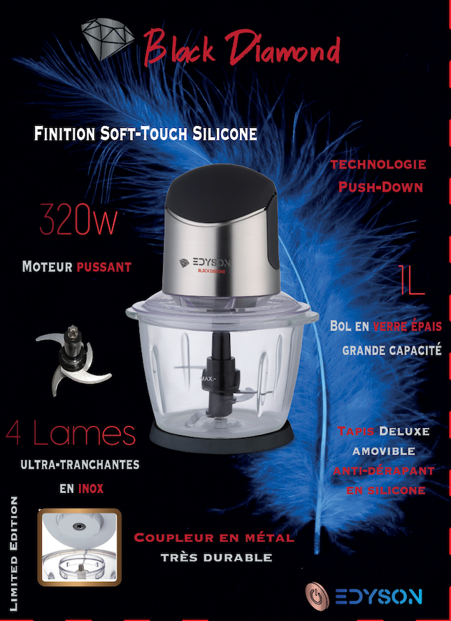 Hachoir Deluxe Finition Soft Touch