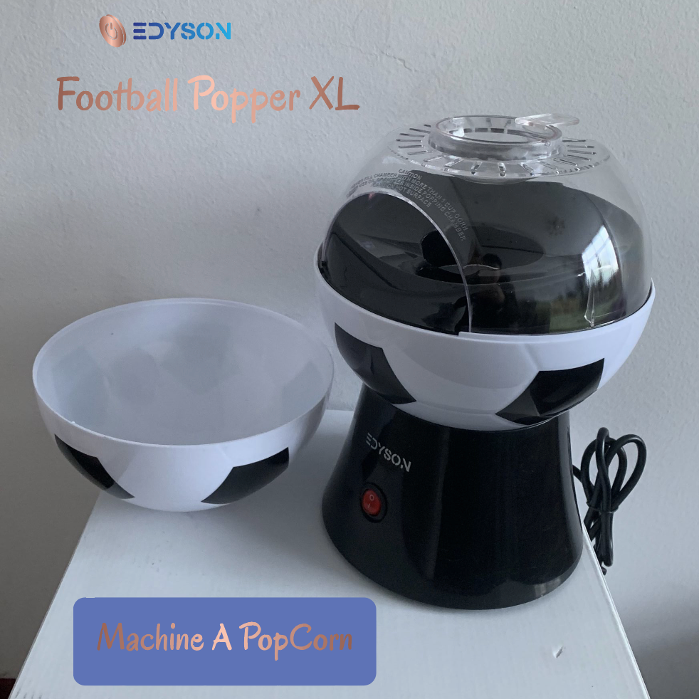 MACHINE À POP CORN "FOOTBALL POPPER XL" AVEC BOL